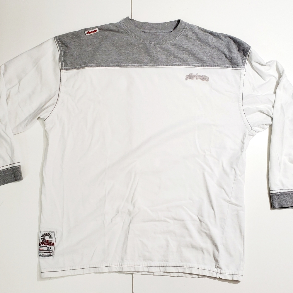 Vintage Akademics Long sleeve white shirt 3XL